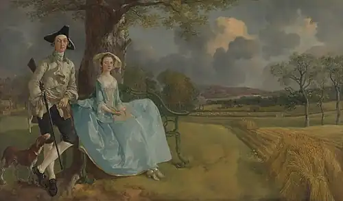 Les Époux Andrews, par Thomas Gainsborough vers 1750.