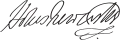 Signature de Thomas Pelham-Holles
