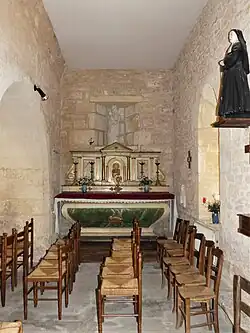 Chapelle dédiée à la Vierge Marie dans le bas-côté sud.