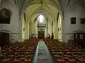 L'église de Thorigné-Fouillard : vue intérieure d'ensemble.