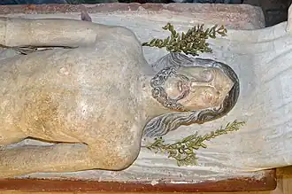 Détail de la Mise au tombeau.