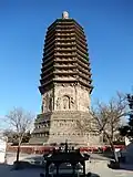 Pagode du Temple de Tianning construite en 1120.