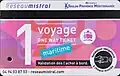 Ticket unité bateau-bus (2024).