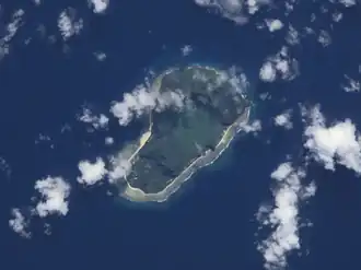 Photo de l’île (NASA, 2001).
