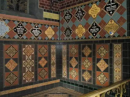 Carreaux encaustiqués. Jackfield Tile Museum.