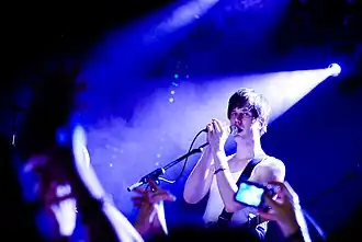 Timo Räisänen sur scène aux Jardins de Tivoli à Copenhague en 2008