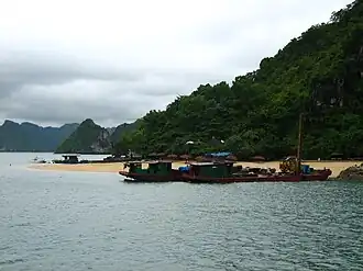 Plage et jetée sur l'île Ti Tốp
