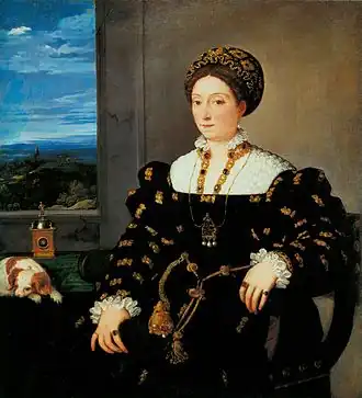 Éléonore de Mantoue, fille de François II par Le Titien, 1538