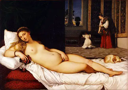 Vénus d'Urbin de Titien que Georges Labit admire à la galerie des Offices : « Si j'avais le choix entre la plus belle des créatures vivantes et la femme peinte du Titien que hier encore je revoyais dans la salle de la Tribune, aux Uffizi de Florence, je prendrais la femme peinte du Titien ».