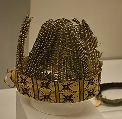 Photographie d'une coiffe amérindienne