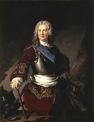 Thomas Goyon de Matignon (1684-1766), comte de Gacé, brigadier des armées du roi (portrait par Tocqué, 1719).