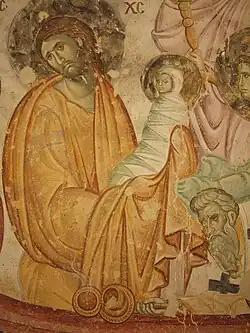Autre détail de la fresque de la Dormition.