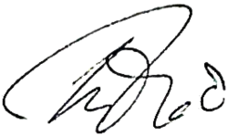 signature de Tofik Bakhramov