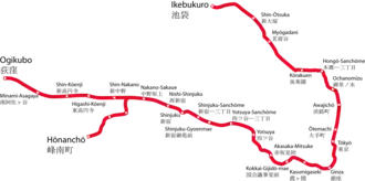 Voir la carte de la ligne.