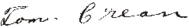 signature de Thomas Crean