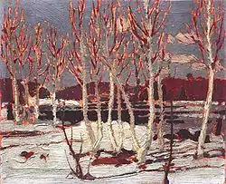 April in Algonquin Park (1917) Tom Thomson Memorial Art Gallery, Owen Sound