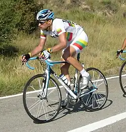 Tomas Vaitkus lors du Tour d'Espagne 2008.