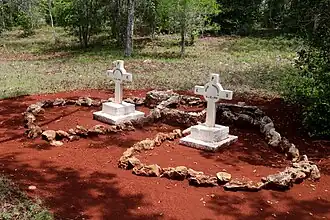 … et tombes de deux d'entre eux : Israel Cabrera Rodriguez et Oscar Rodriguez