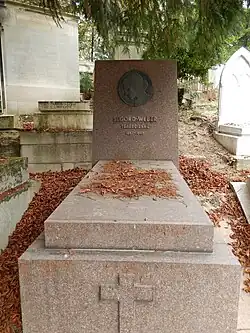 Tombe de Caroline Eugénie Weber dite Mme Segond-Weber (cimetière du Père-Lachaise, division 24).