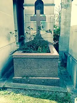 Sépulture de Guilain au cimetière du Montparnasse