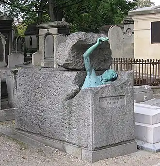 Tombeau de Georges Rodenbach, Paris, cimetière du Père-Lachaise.