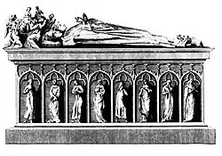 Tombeau des ducs Thiébaud II et Ferry IV de Lorraine.