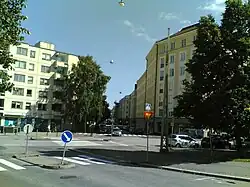 Topeliuksenkatu et Eino Leinon katu.