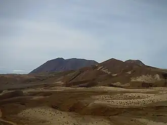 Vue du sommet en arrière-plan.