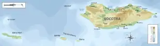 Voir sur la carte administrative du gouvernorat de Socotra