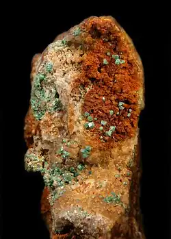 Torbernite - Le Vouedec, France (5,3&nbsp;×&nbsp;3&nbsp;cm)