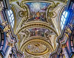 Les fresques de la voûte.