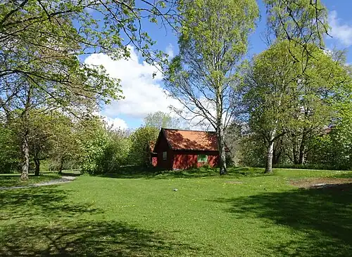 Le parc et la Torpet Kärrtorp.