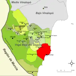 dans la comarque de la Vega Baja del Segura.
