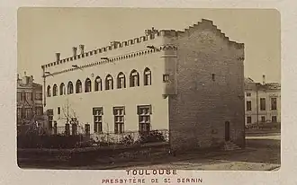 Années 1880 : le presbytère de la basilique Saint-Sernin, devenu musée Saint-Raymond en 1892.