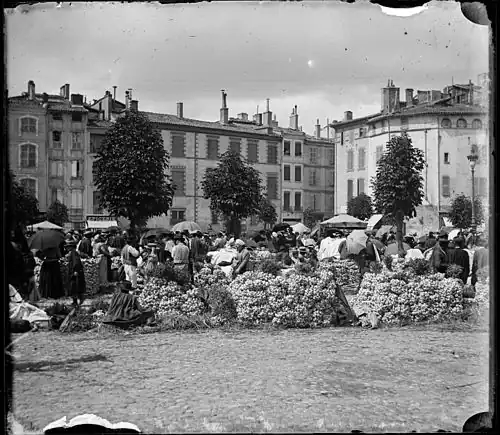 Eugène Trutat, Marché à l'ail 24 août 1899, muséum de Toulouse.