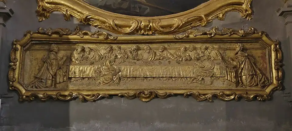 Bas-relief du retable de l'église Saint-Nicolas.