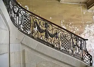 Rampe d'escalier de l'hôtel d'Andrieu de Montcalvel.