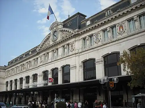 Détail de la façade principale en 2009.