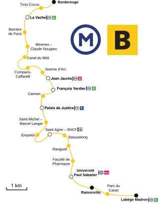 Voir la carte de la ligne.
