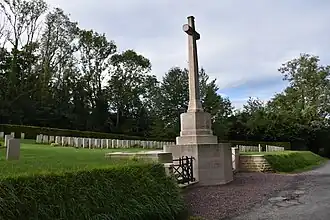 Le cimetière militaire britannique.