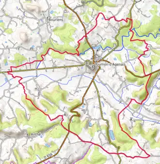 Carte topographique.