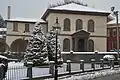 La synagogue sous la neige