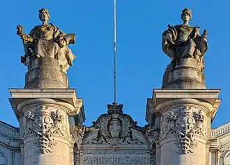 Allégories de Bordeaux et Toulouse.