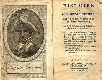 1802 : Toussaint Louverture par Charles-Yves Cousin d'Avallon, (1769-1840), (BNF 30282183).