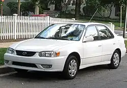 Corolla Sedan 2001-2002 (Amérique du Nord).