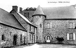 Tréal ː le manoir de la Guichardaie au début du XXe&nbsp;siècle (carte postale).