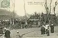 Manifestation cléricale à Trédrez vers 1906 (carte postale).