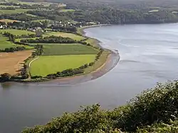 Trégarvan et l'Aulne maritime vus depuis le belvédère de Rosnoën.