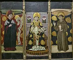Triptyque de saint Yves (église Saint-Clément et Saint-Antoine de Padoue, XIVe ou XVe&nbsp;siècle)