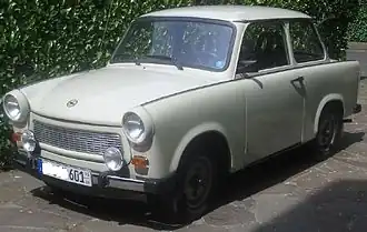 Une Trabant 601 S de Luxe de 1988.